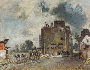 Travaux de démolition dans la rue des Francs-Bourgeois St. Marcel - Johan Jongkind
