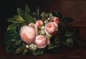 J.L. Jensen, Nature morte avec roses