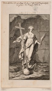 "La Religion". Gravure pour Geistliche Lieder - Johan Martin Preisler