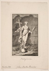"La religion". Frontispice pour Geistliche Lieder