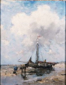 Un bateau de pêche échoué
