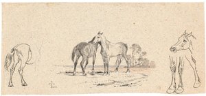 Les deux chevaux; ainsi qu