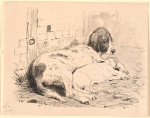 Les deux amis - Johan Thomas Lundbye