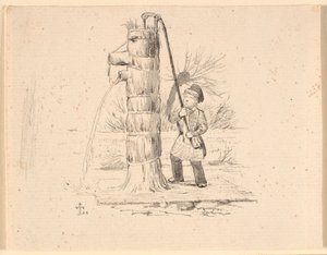 Posten. Illustration de "Fabler for Børn" de Kaalund
