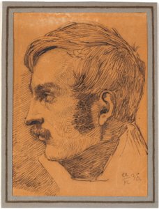 Portrait de profil du frère de l