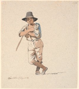 Jeune berger debout