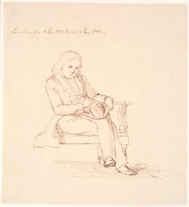 Thorvaldsen assis sur un canapé - Johan Thomas Lundbye