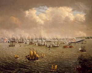 Bataille de Skargard entre les flottes suédoise et russe pour la domination de la Suède sur la Finlande, 10 juillet 1790 - Johan Tietrich Schoultz