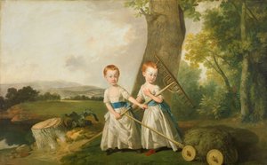 Portrait des enfants Blunt, 1766-80 - Johan Zoffany