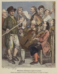 Musiciens itinérants et gens du commun