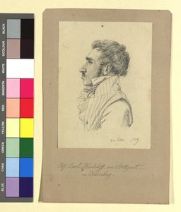 Carl Alexander von Heideloff (1789-1865), peintre, architecte - Johann Adam Klein