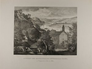 Vue de la vallée de la Moselle en aval de Trèves avec les rochers de Pallien au premier plan - Johann Anton Alban Ramboux