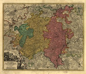 Ducatus Luxembourgi. LOC 99446214 - Johann Baptist Homann