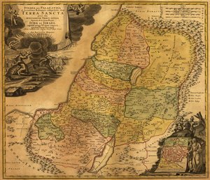 Ivdaea sev Palaestina ob sacratissima Redemtoris vestigia hodie dicta Terra Sancta. LOC 99466737 - Johann Baptist Homann
