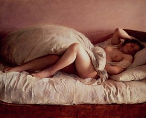 Femme endormie - Johann Baptist Reiter