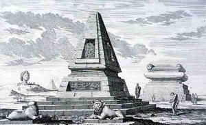 Pyramides marquant la tombe du roi Sotis d