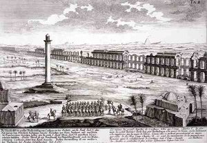 Ruines du grand aqueduc de Carthage, de 
