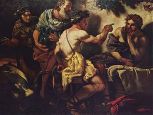 French : Jupiter et Mercure chez Philémon et Baucis Jupiter and Mercury at Philemon and Baucis