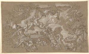 Les Harpies attaquant Énée et ses compagnons - Johann Carl Loth