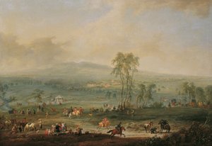 Laxenburg depuis la Schneiderau vers Guntramsdorf et Mödling