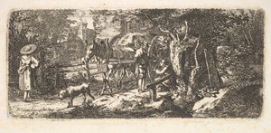 Aumône donnée par un conducteur de charrette, 1814