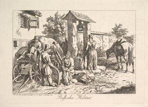 Cosaque au puits, 1815 - Johann Christian Erhard
