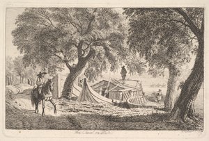 Sur le canal à Vienne - Johann Christian Erhard