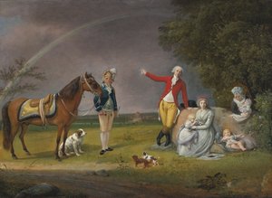 Portrait du prince Alexandre Mikhaïlovitch Belosselsky-Belozersky 1752-1809 et sa famille