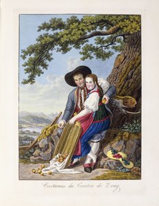 Costumes du canton de Zoug, 1819 - Johann Christian Reinhardt