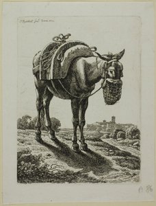 Mule nourrie - Devant, de Die Zweite Thierfolge - Johann Christian Reinhart