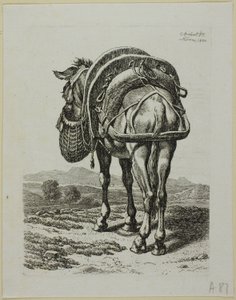 Mule nourrie - Arrière, de Die Zweite Thierfolge - Johann Christian Reinhart