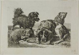 Quatre chiens, de Die Zweite Thierfolge
