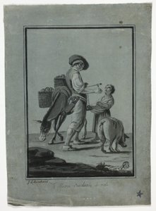 Paysan colporteur de pommes - Johann Christian Reinhart