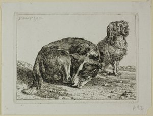 Deux chiens au repos, de Die Zweite Thierfolge