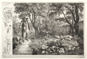 Le vieil homme devant le pont de rondins Der Alte vor den Knuppelsteg, 1819