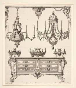 Feuille de Commodes et Lustres