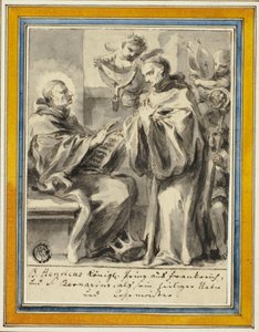 Le Roi Henri de France et Saint Bernard de Clairvaux - Johann Christoph Lischka