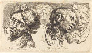 Quatre têtes - Johann Eleazar Schenau