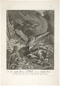 Fable III, planche trois de Lehrreiche Fabeln aus dem Reiche der Theire