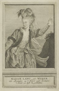 Aloisia Lange, née Weber 1760-1839 en Zemire, 1784