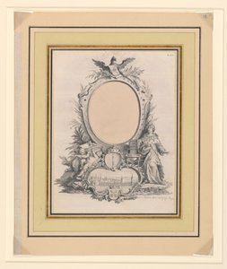 Conception pour le Cadre du Portrait de Frédéric V, Roi du Danemark - Johann Esais Nilson