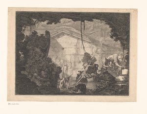 Caprice architectural avec figures