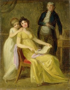Esquisse pour un portrait de groupe de la famille bancaire Loehr, vers 1801-02