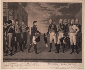 Rencontre de Tilsit des trois monarques en juillet 1807, 1808