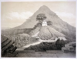Vue pittoresque au Temple de la Croix, Palenque, planche 20 de 