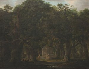 Monument dans un bois de chênes - Johann Friedrich Weitsch