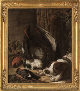 Un chien de chasse et sa proie, 1768