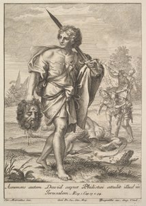 David avec la tête de Goliath, 1705-1762