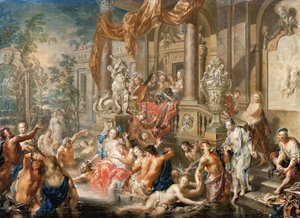 Scène de fontaine devant un palais, 1731-1734