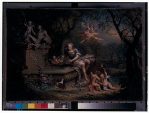 Narcisse reflété dans un puits